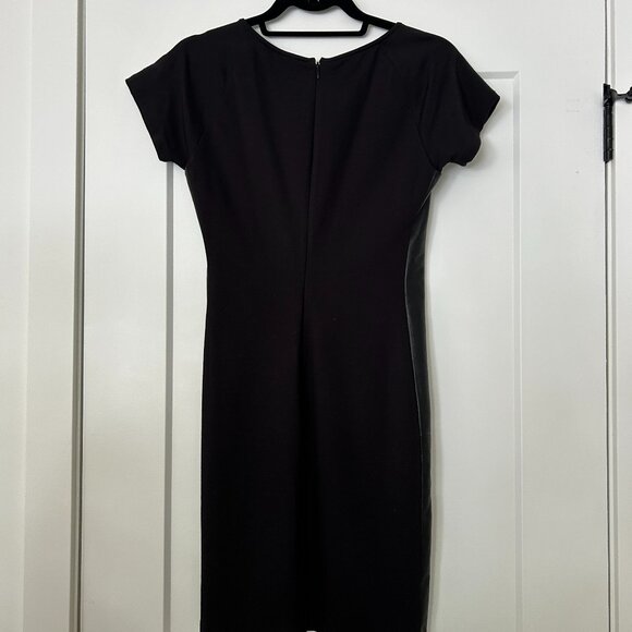 Theory Black Fitted Sheath Dress - Size 4 - Picture 4 of 5